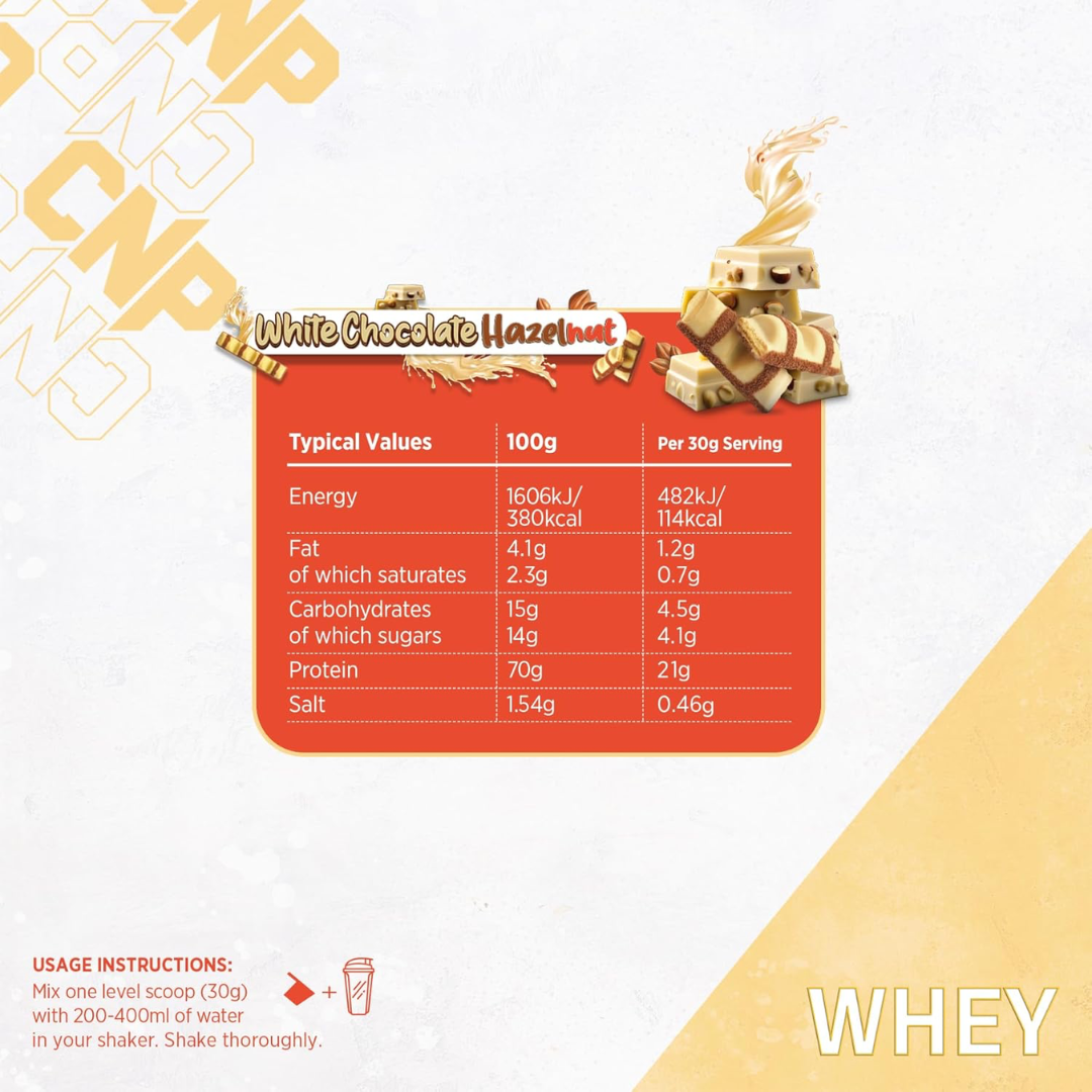 CNP Whey 2kg White Chocolate Hazelnut