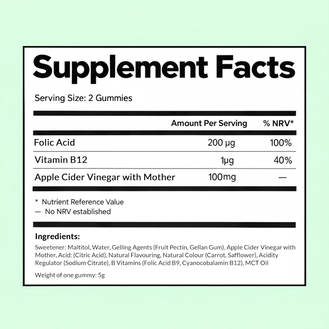 Gumi Vitamins BOOST - Apple Cider Vinegar Gummies 300g Cherry
