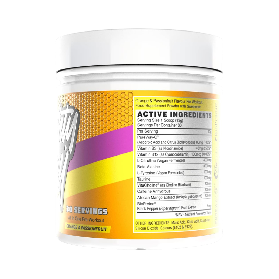Naughty Boy Energy 390g Orange & Passionfruit