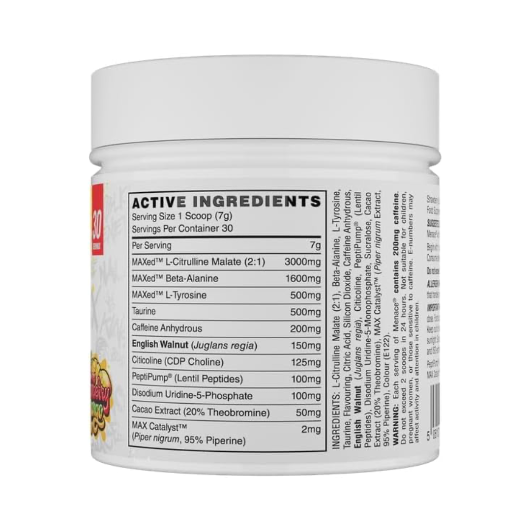 Naughty Boy Menace V2 210g Strawberry Mango 30 Servings