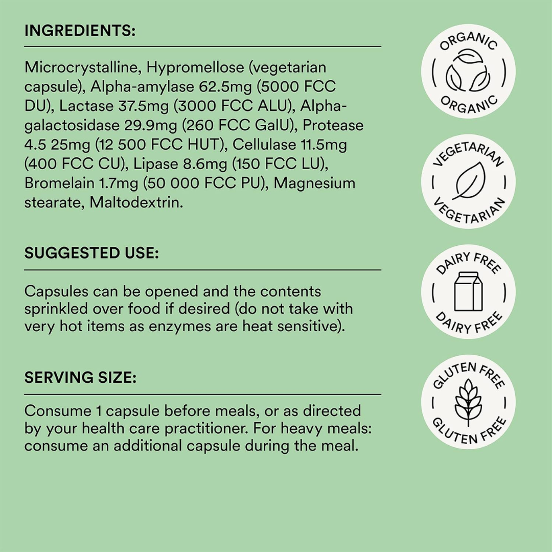 Udo's Choice Digestive Enzyme Blend 60 Caps