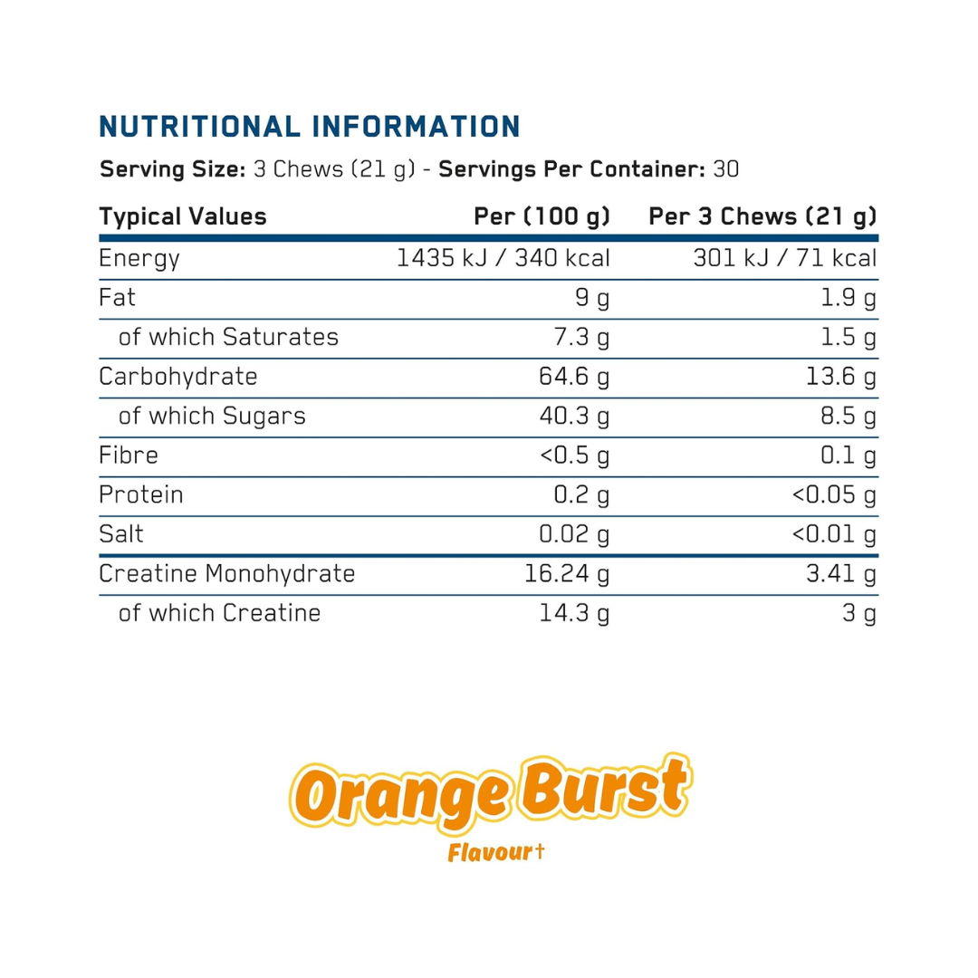 Applied Nutrition Creatine Chews 630g Orange Burst