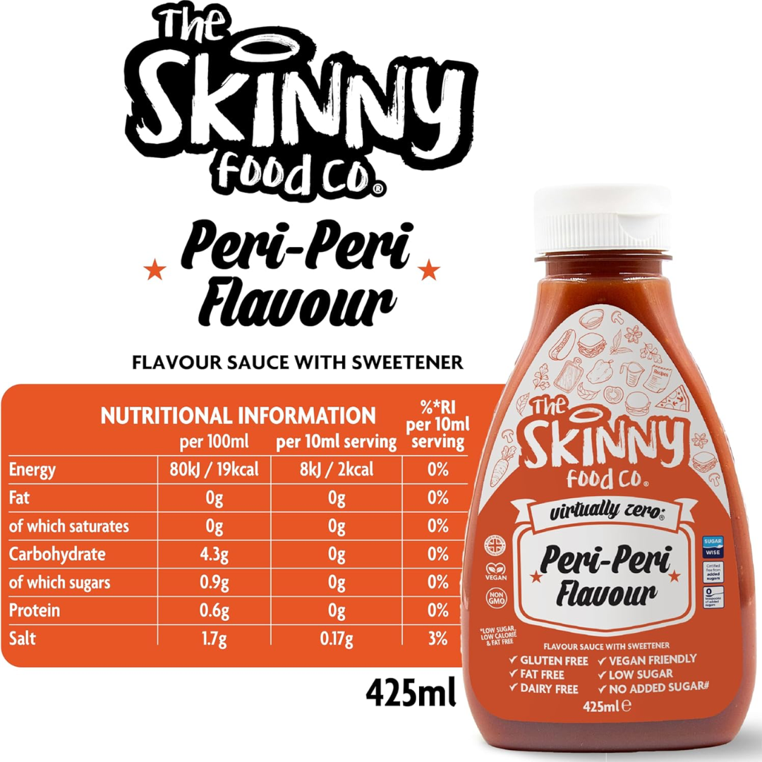 The Skinny Food Co Zero Calorie Skinny Sauce 425ml Tomato Ketchup