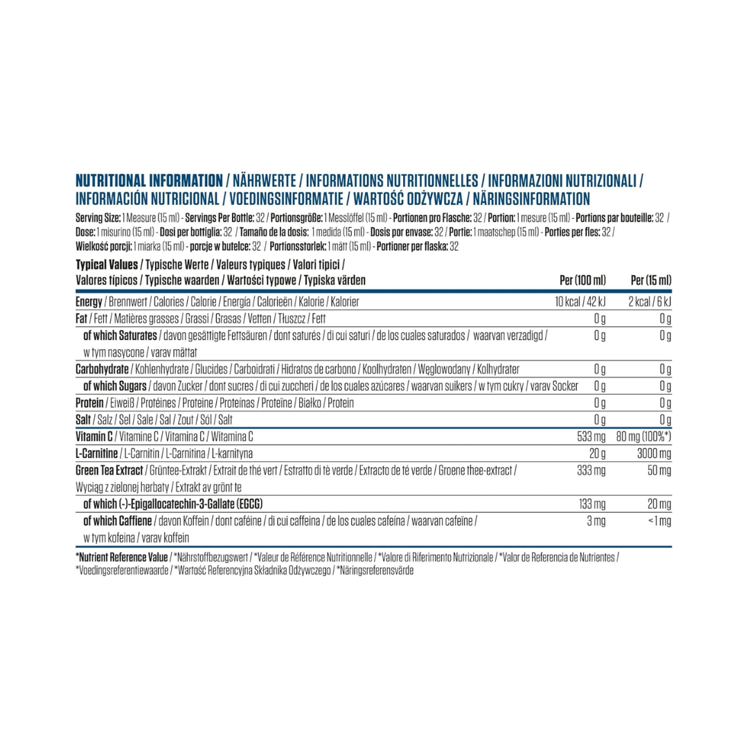 Applied Nutrition L-Carnitine 3000 480ml Cherry Chill Slush Puppie