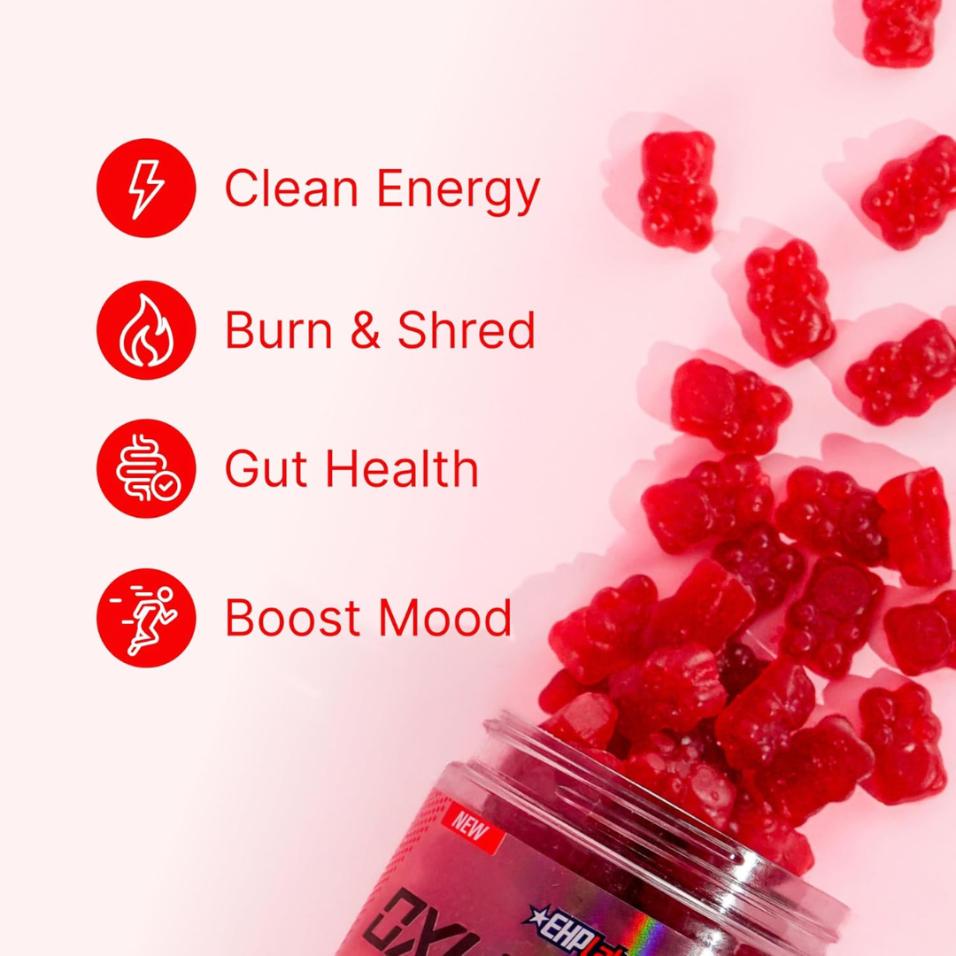 EHP Labs OxyShred Gummies 400g Juicy Strawberry