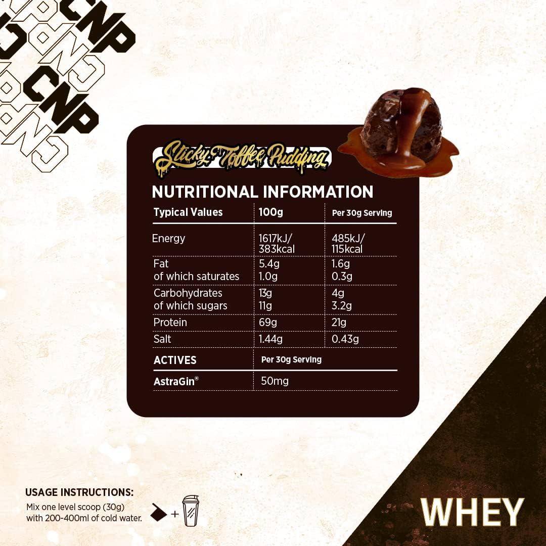 CNP Whey 2kg Sticky Toffee Pudding