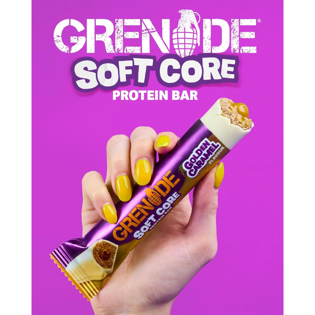 Grenade Soft Core Protein Bar 12 x 50g Golden Caramel