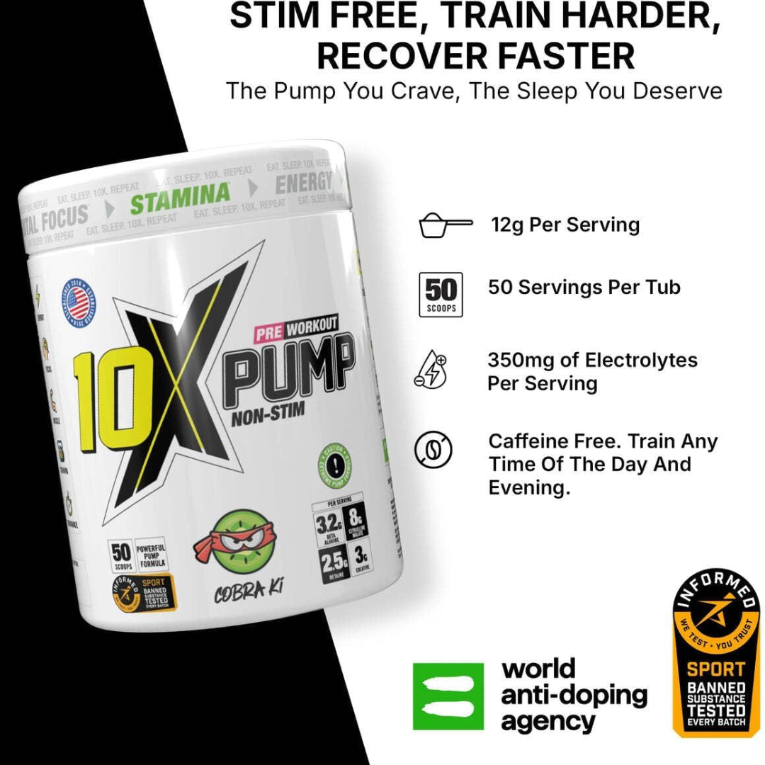 10X Athletic PUMP 600g Cobra Ki