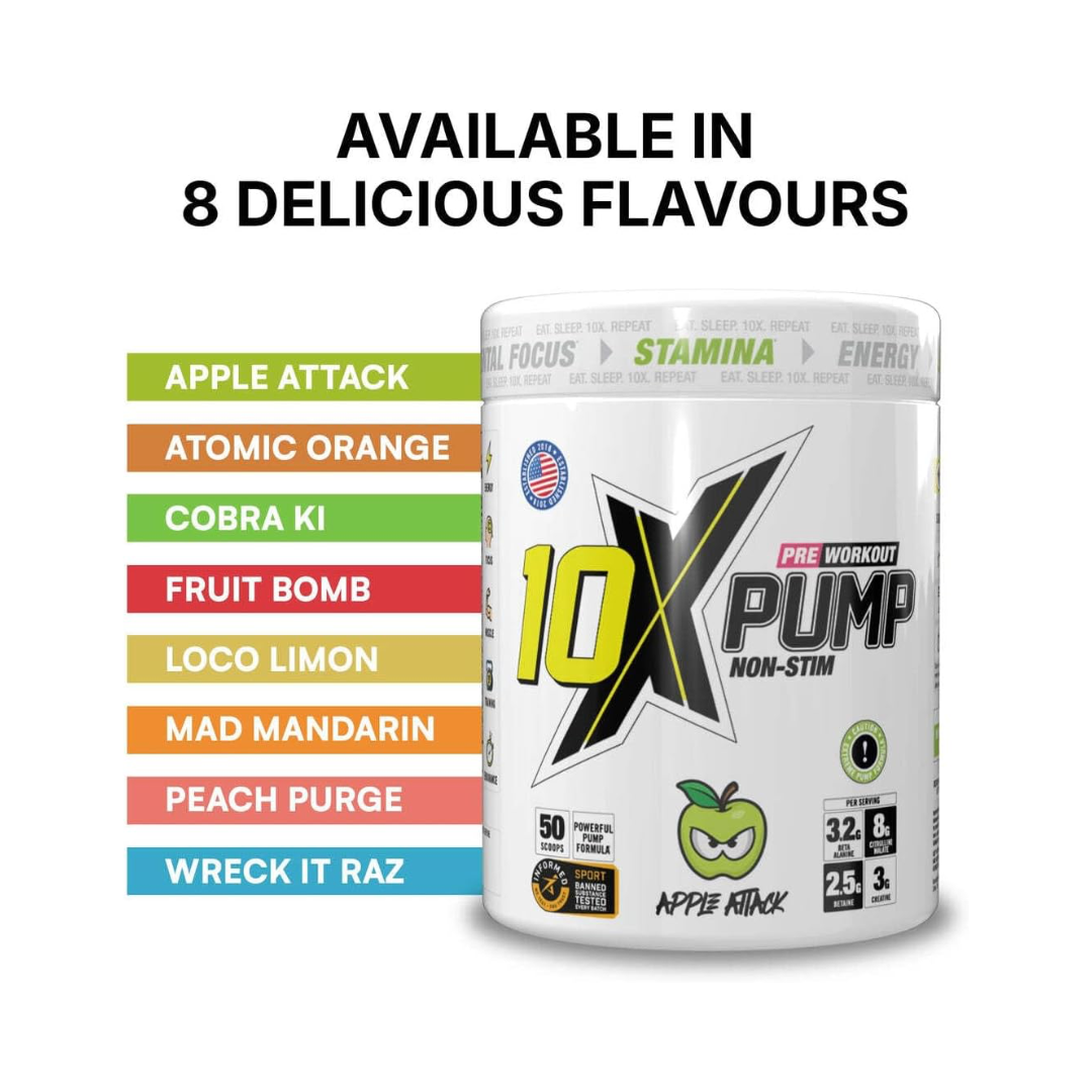 10X Athletic PUMP 600g Peach Purge