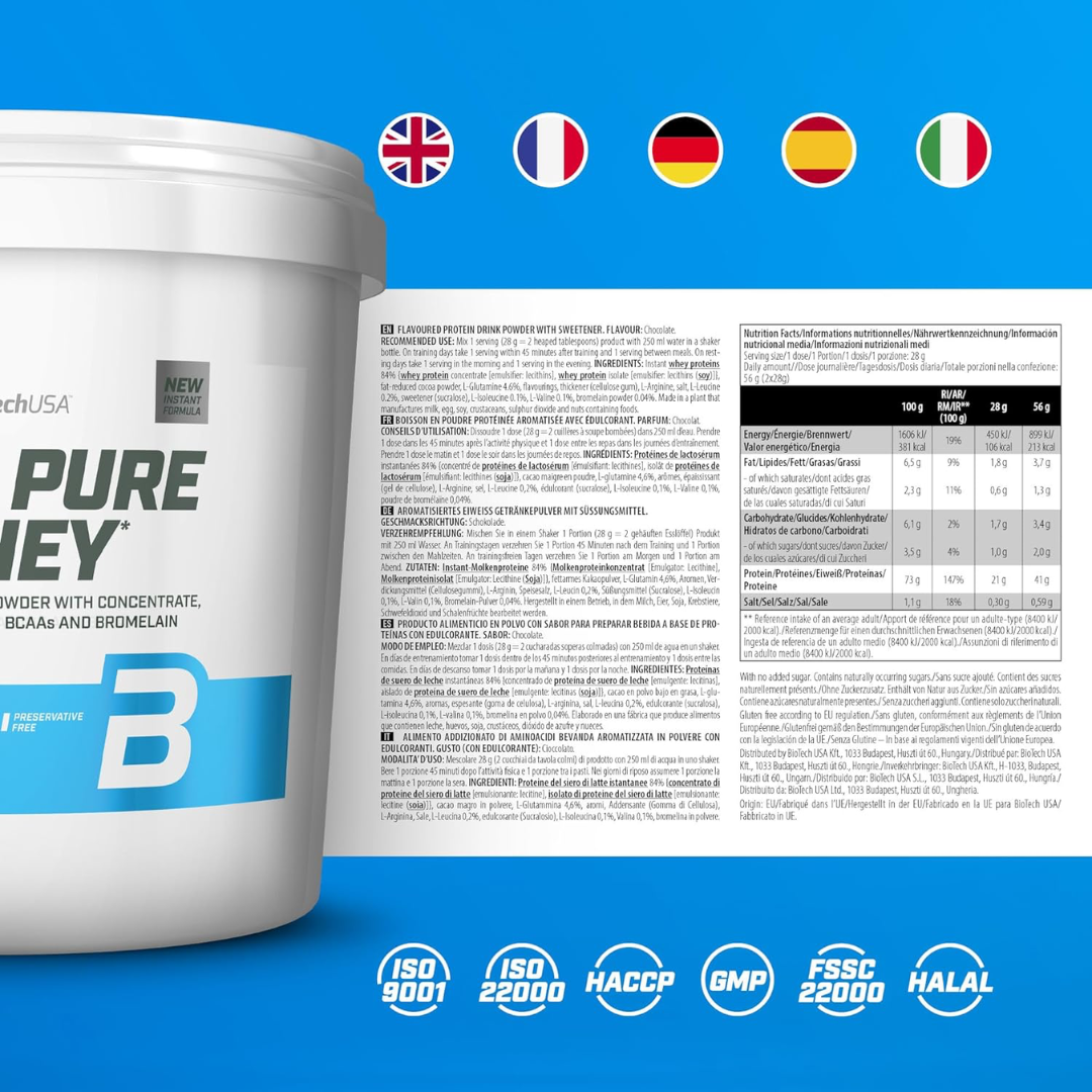 BioTech USA 100% Pure Whey 2.27kg Chocolate