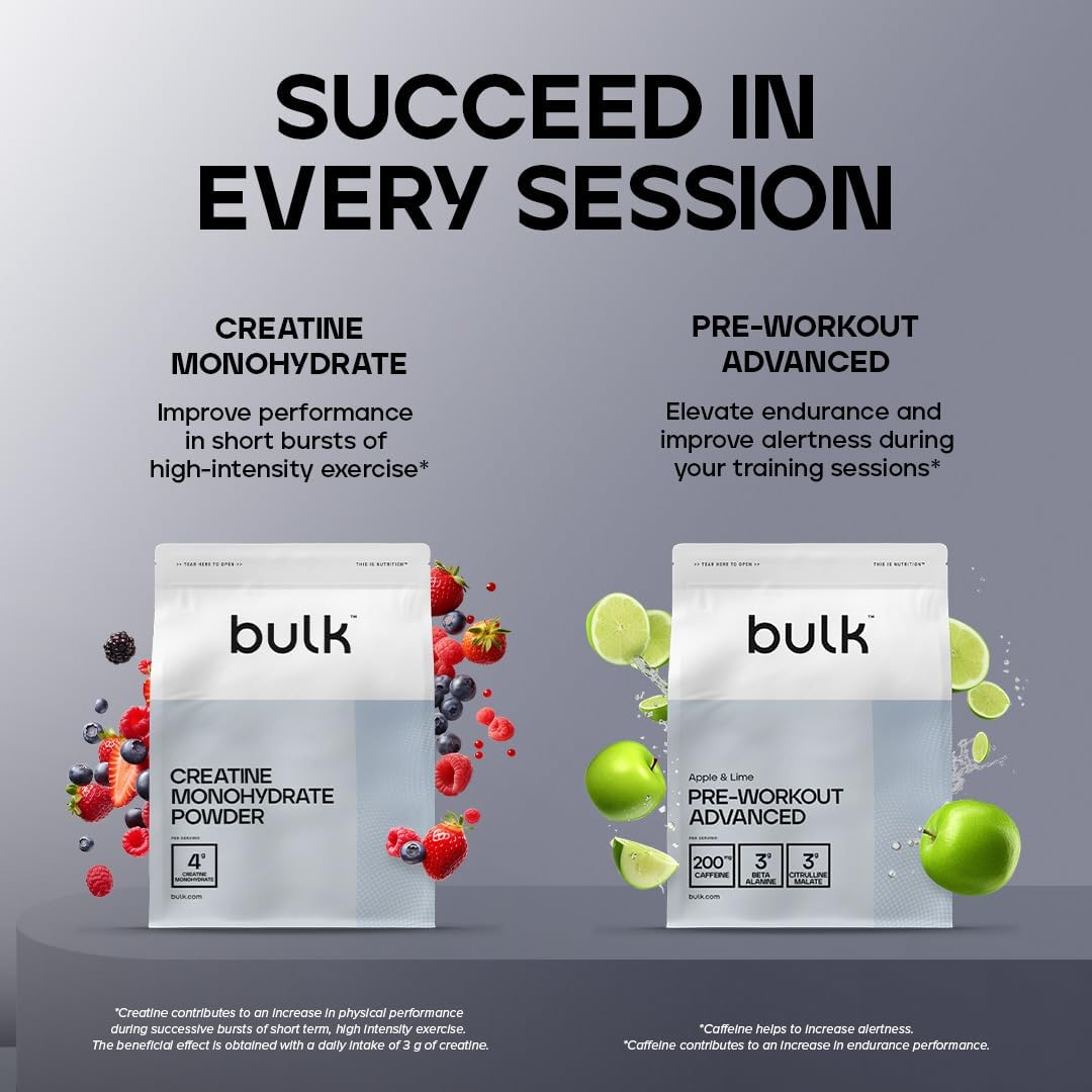 Bulk Pure Whey Protein 900g Strawberry