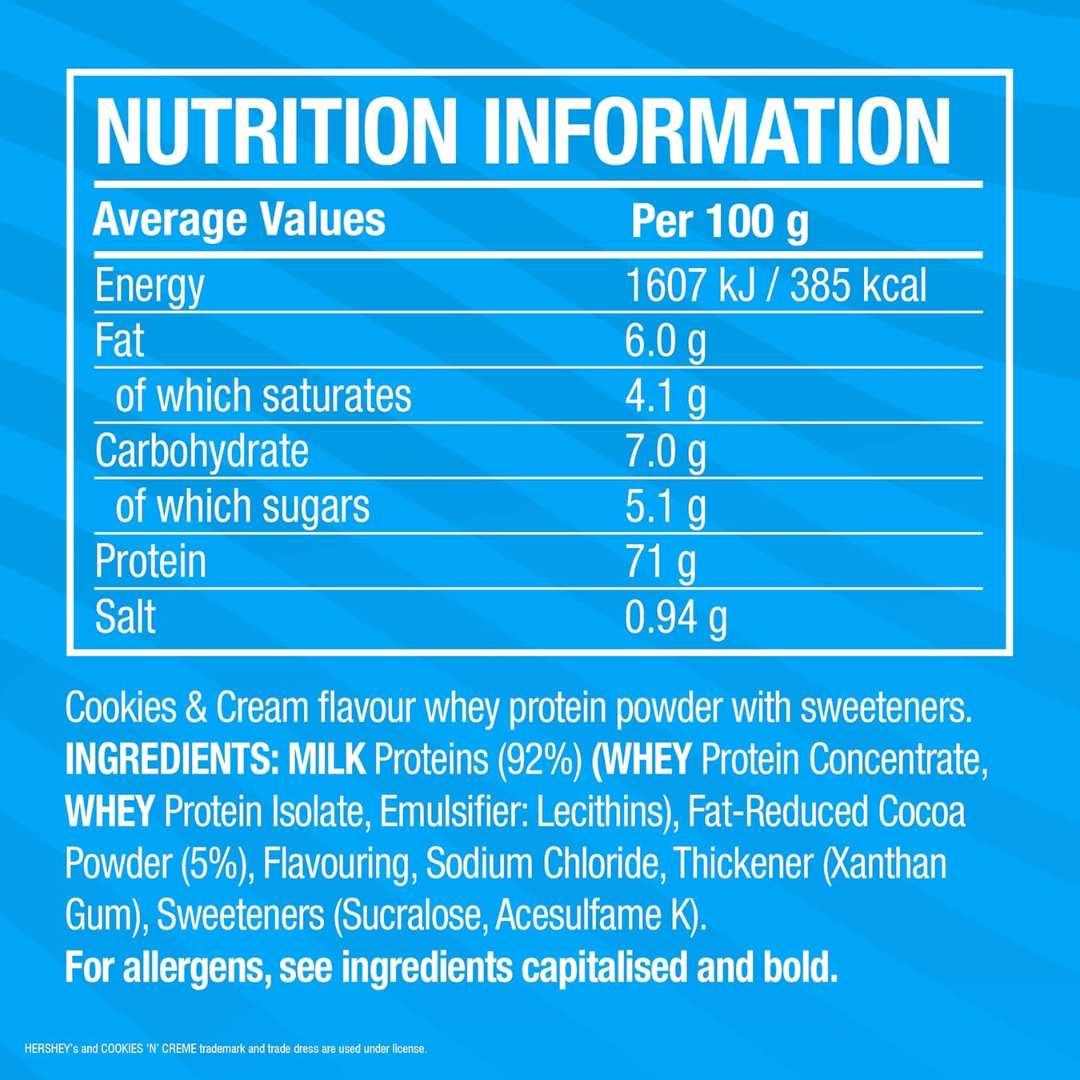 Cellucor C4 Whey Protein 46 Servings - Hersheys Cookies & Cream