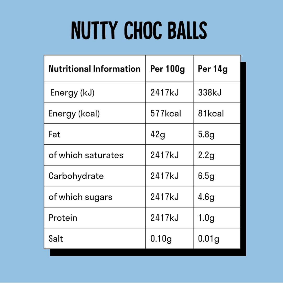 LoveRaw Nutty Choc Balls 9 Pack Gift Box 126g Milk Choc