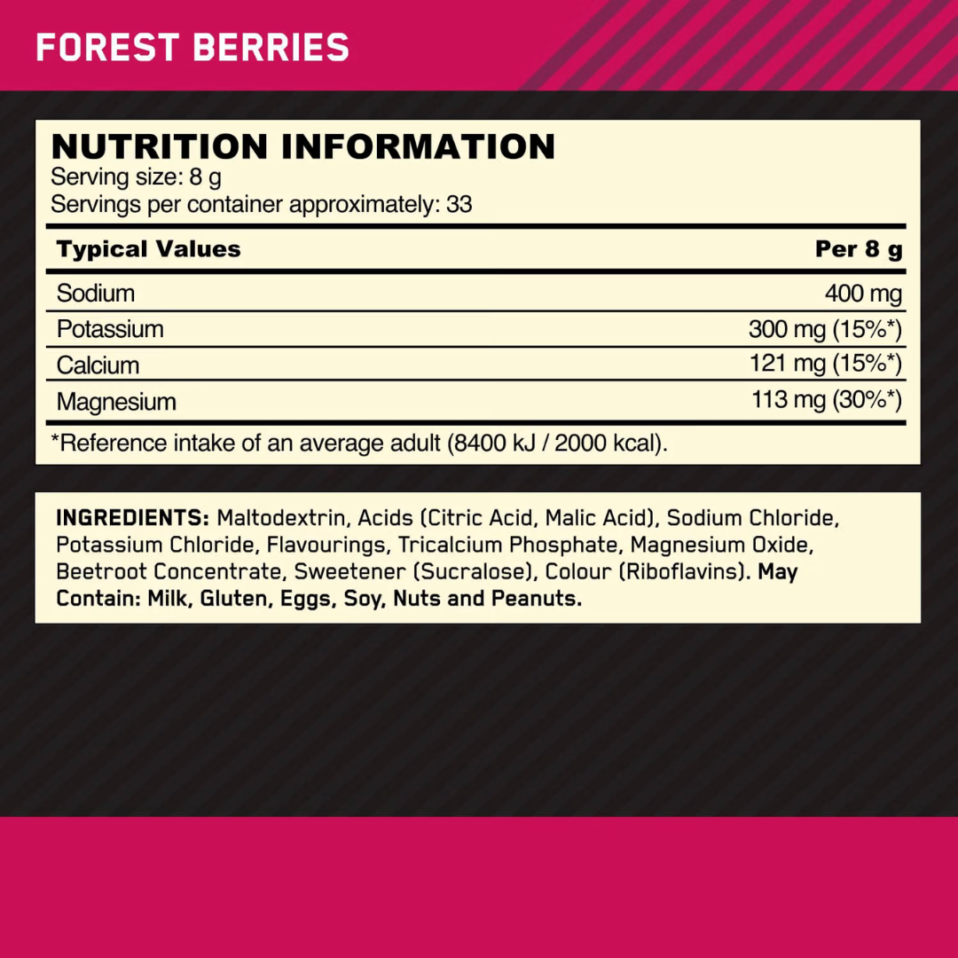 Optimum Nutrition Electrolyte 264g Forest Berries