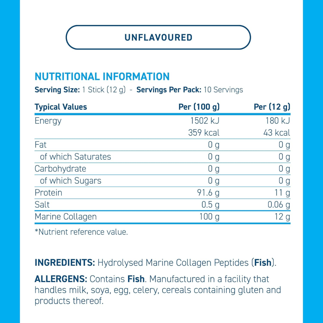 Applied Nutrition Marine Collagen Sticks 10x12g Unflavoured