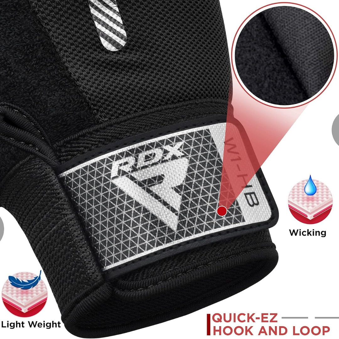 RDX Gym Weight Lifting Gloves W1 Half Plus XL Half Grey