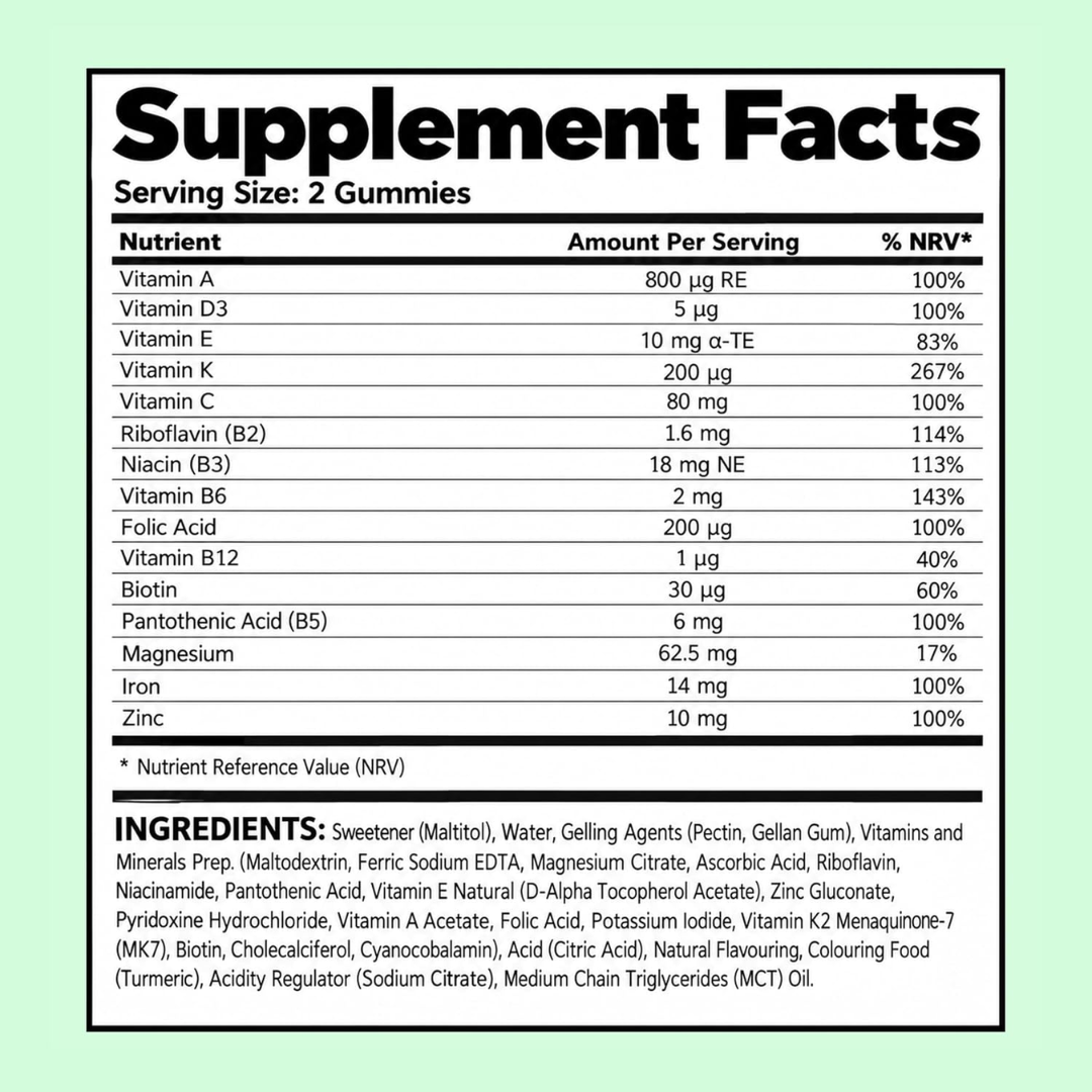 Gumi Vitamins VITALITY - Multivitamin Gummies 300g Lemon
