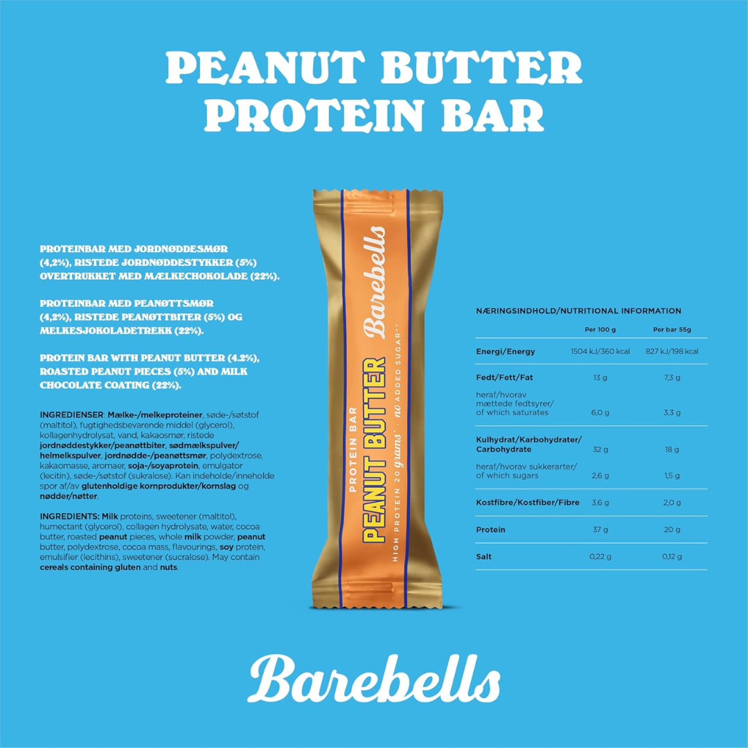 Barebells Protein Bar 55g Peanut Butter
