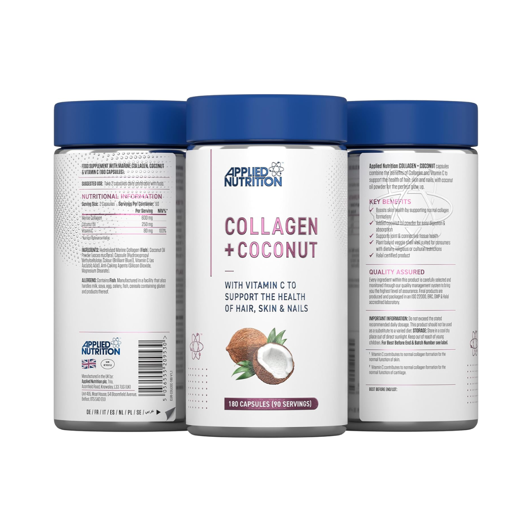 Applied Nutrition Collagen & Coconut 180 Caps Unflavoured