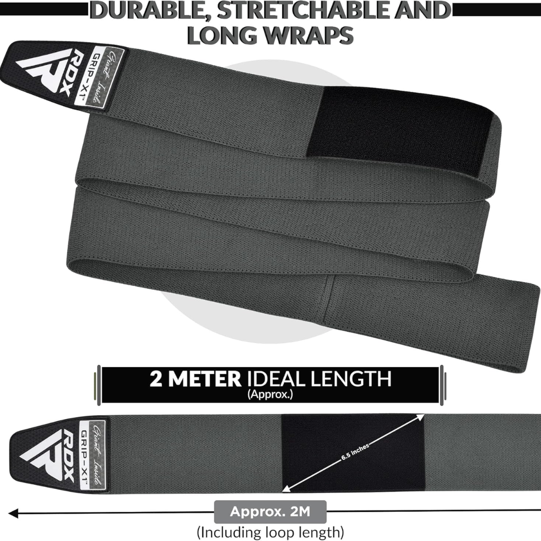 RDX Gym Knee Wraps K1 Grey