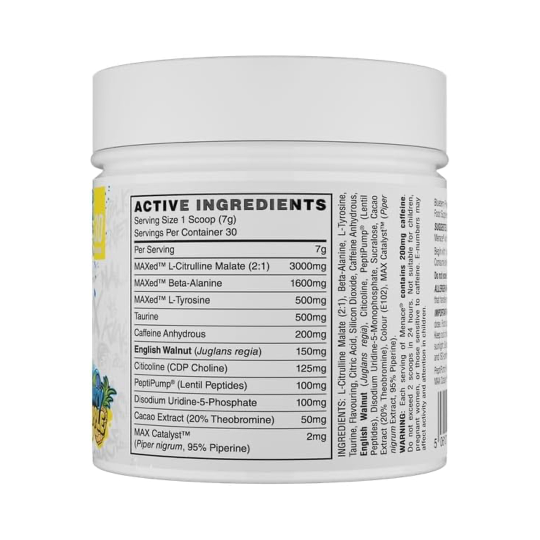 Naughty Boy Menace V2 210g Blueberry Pineapple 30 Servings