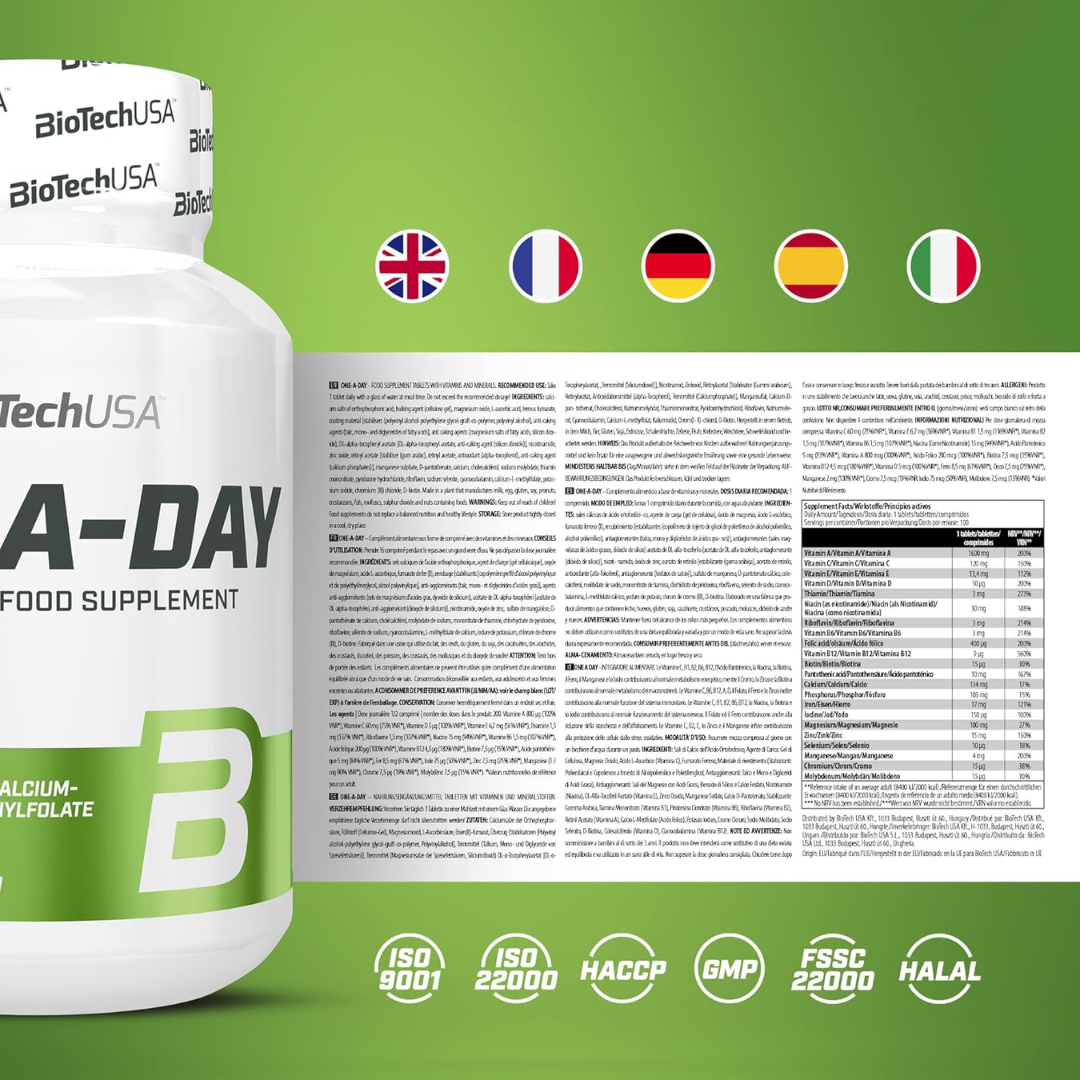 BioTech USA One-a-Day 100 Tablets