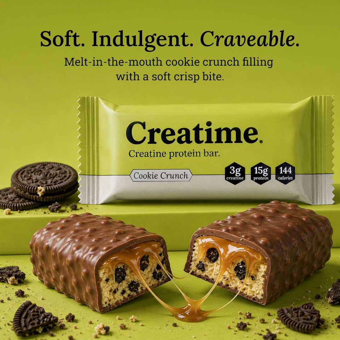 Creatime Creatine Protein Bar 12x50g Cookie Crunch