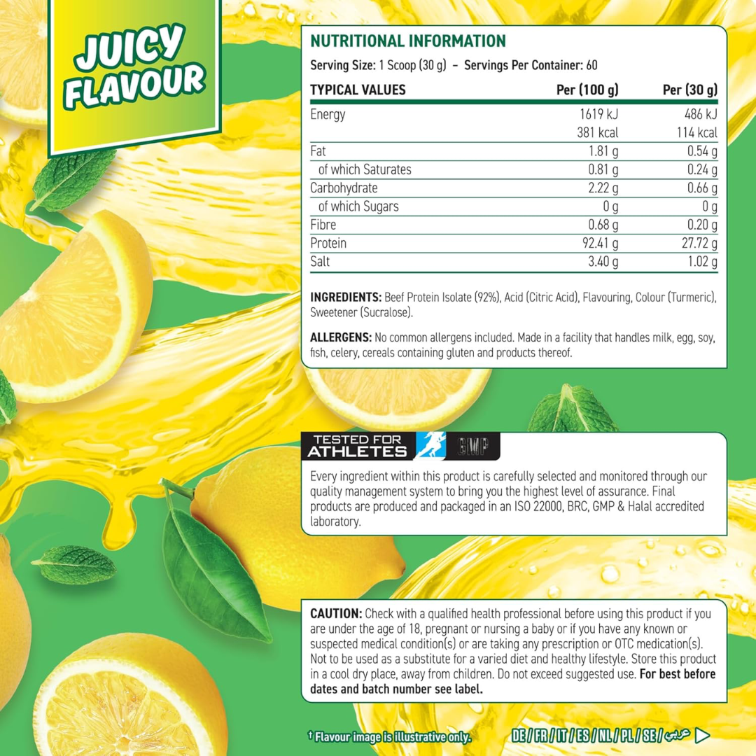 Applied Nutrition Beef XP 150g Lemon & Mint