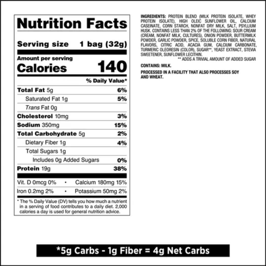 Quest Nutrition Protein Chips 8x32g Sour Cream & Onion