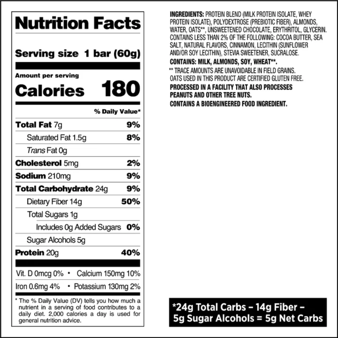 Quest Nutrition Bar 12x60g Oatmeal Chocolate Chip