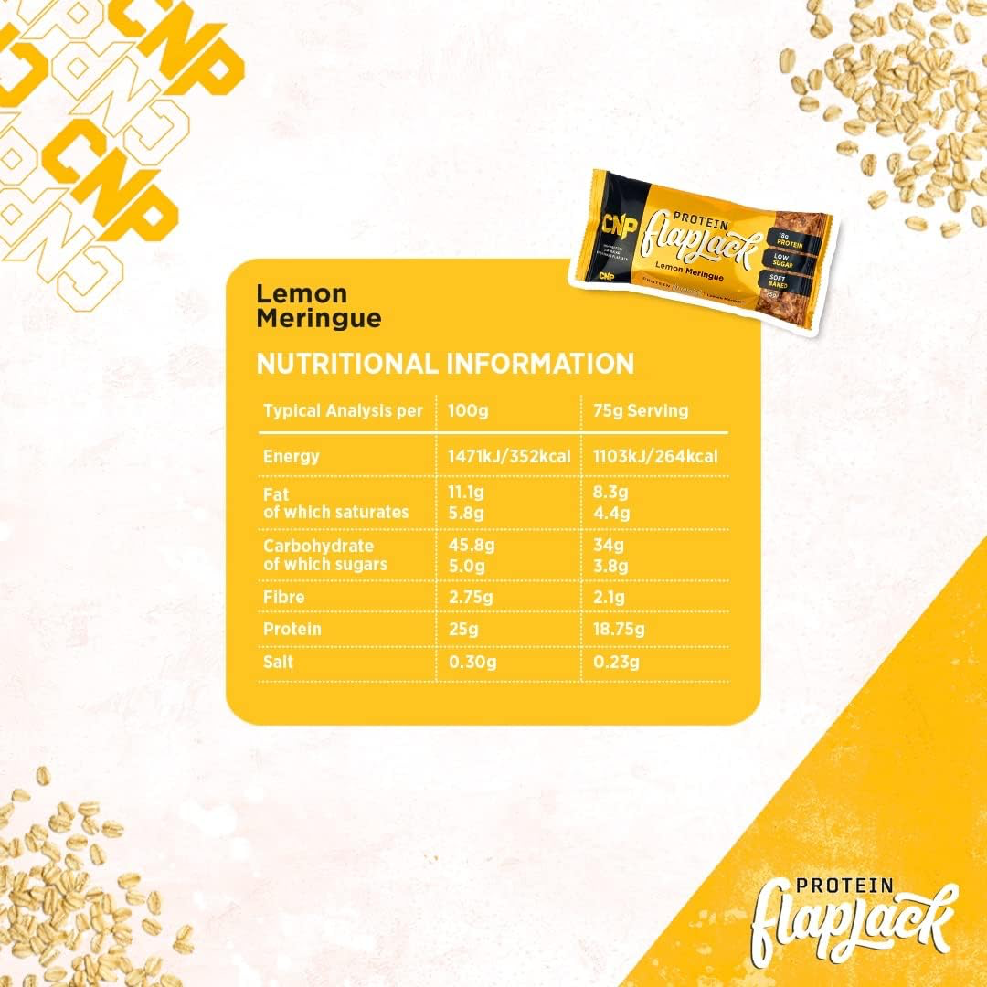 CNP Protein Flapjack 12x75g Lemon Meringue