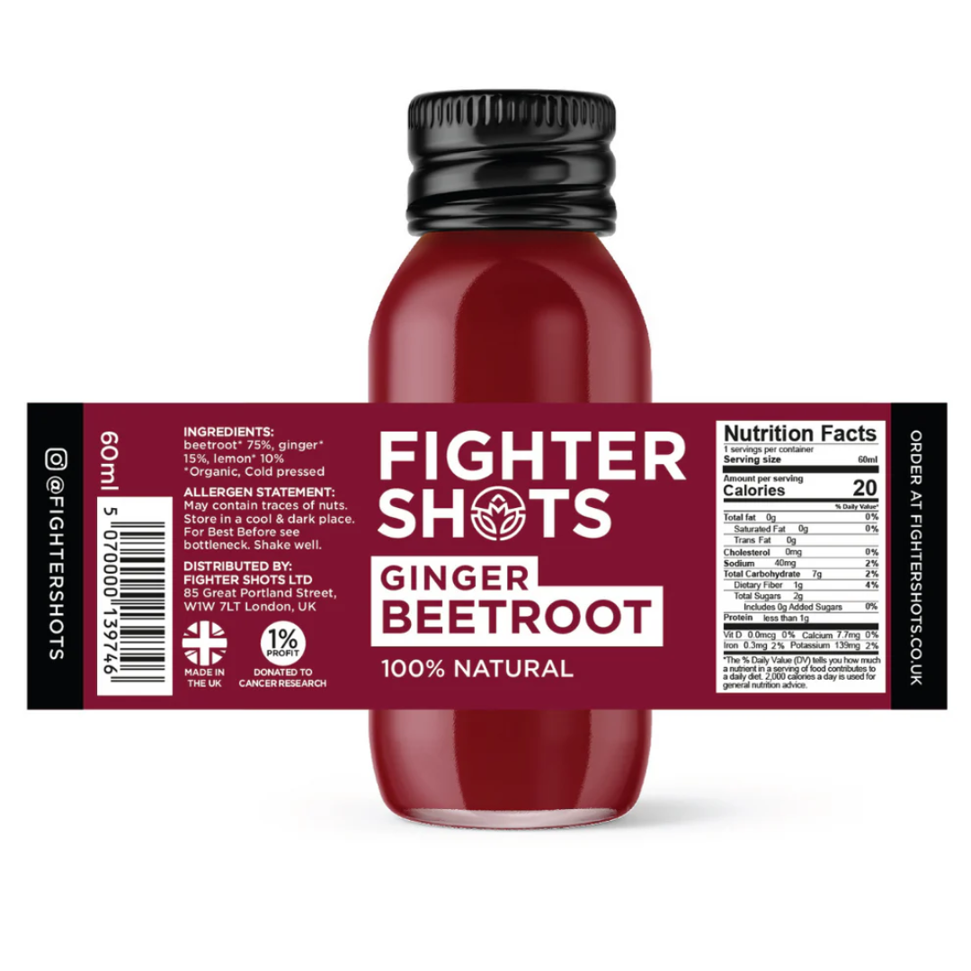 Fighter Shots 12x60ml Ginger Beetroot