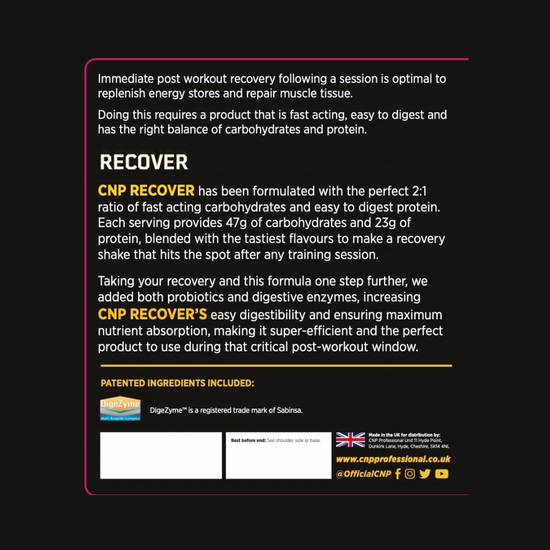 CNP Recover Shake and Take 24x80g Bottles Vanilla