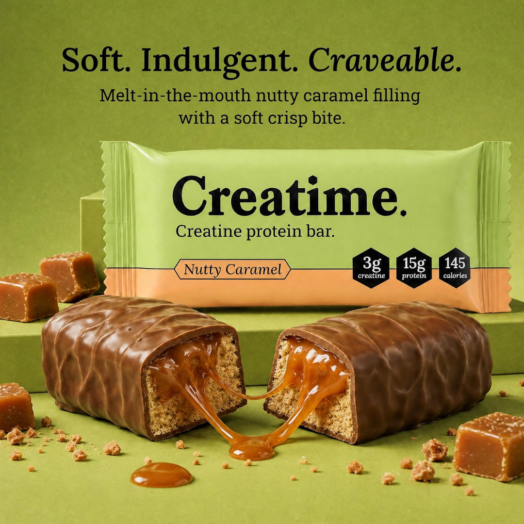 Creatime Creatine Protein Bar 12x50g Nutty Caramel