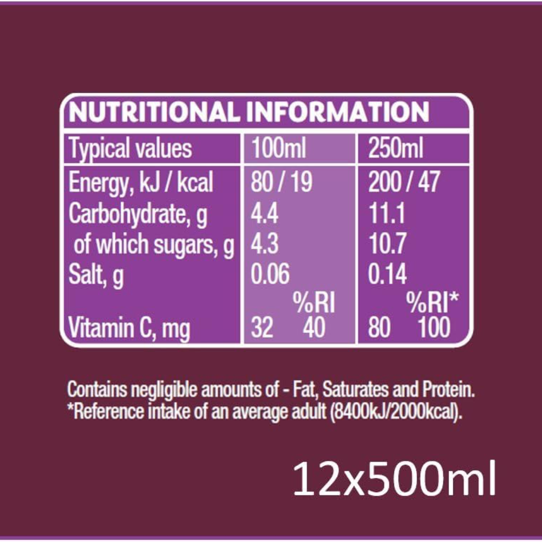 Ribena 12x500ml Blackcurrant