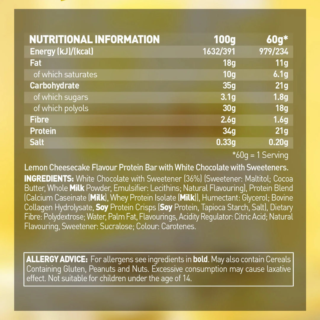 Grenade Protein Bar 12x60g - Lemon Cheesecake