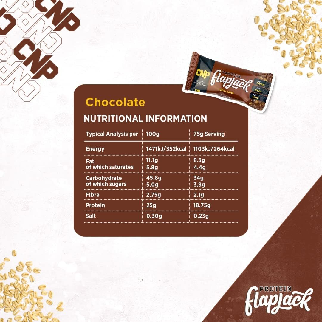 CNP Protein Flapjack 12x75g Chocolate