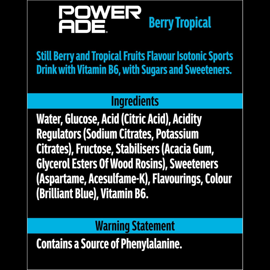 Powerade 12x500ml Berry Tropical