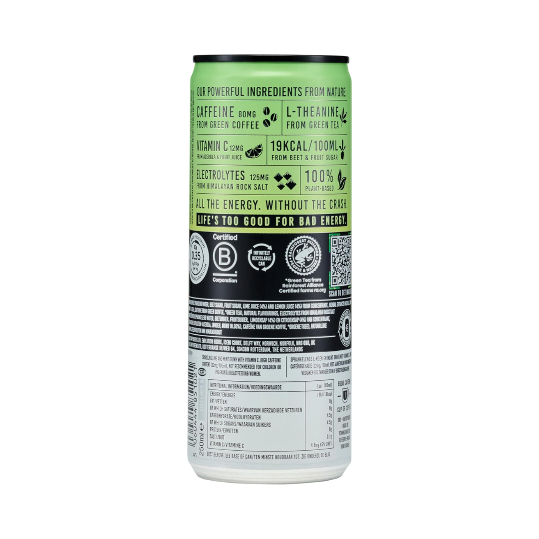 TENZING Natural Energy 12x250ml Lime & Mint