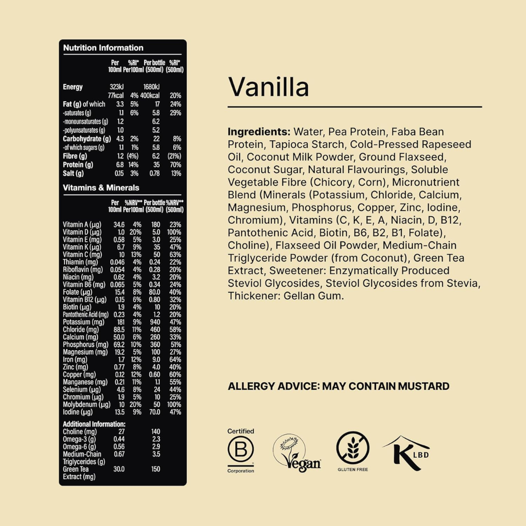 Huel Ready-to Drink Black Edition 8x500ml - Vanilla