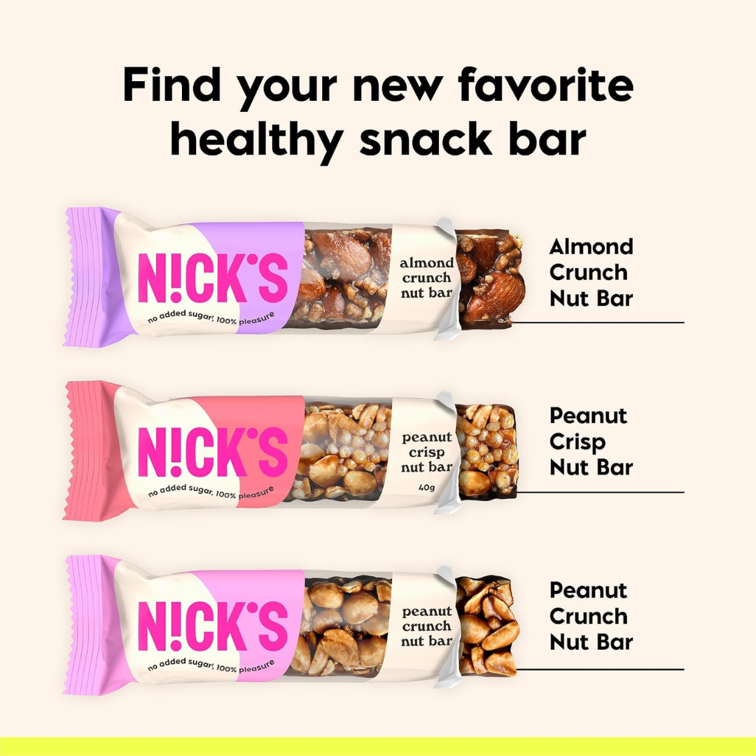 NICK'S Nut Bar 12x40g Peanut Crunch