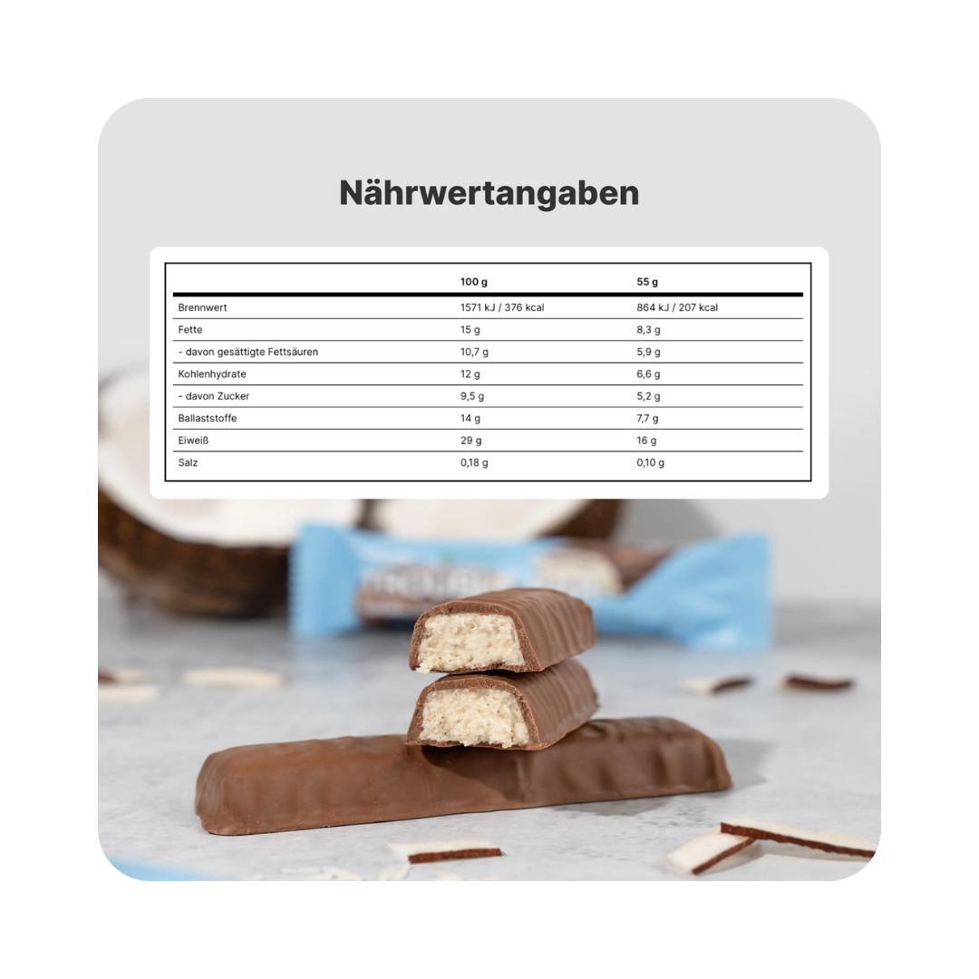 Vilgain Trouble Protein Bar 12x55g Milky Coconut