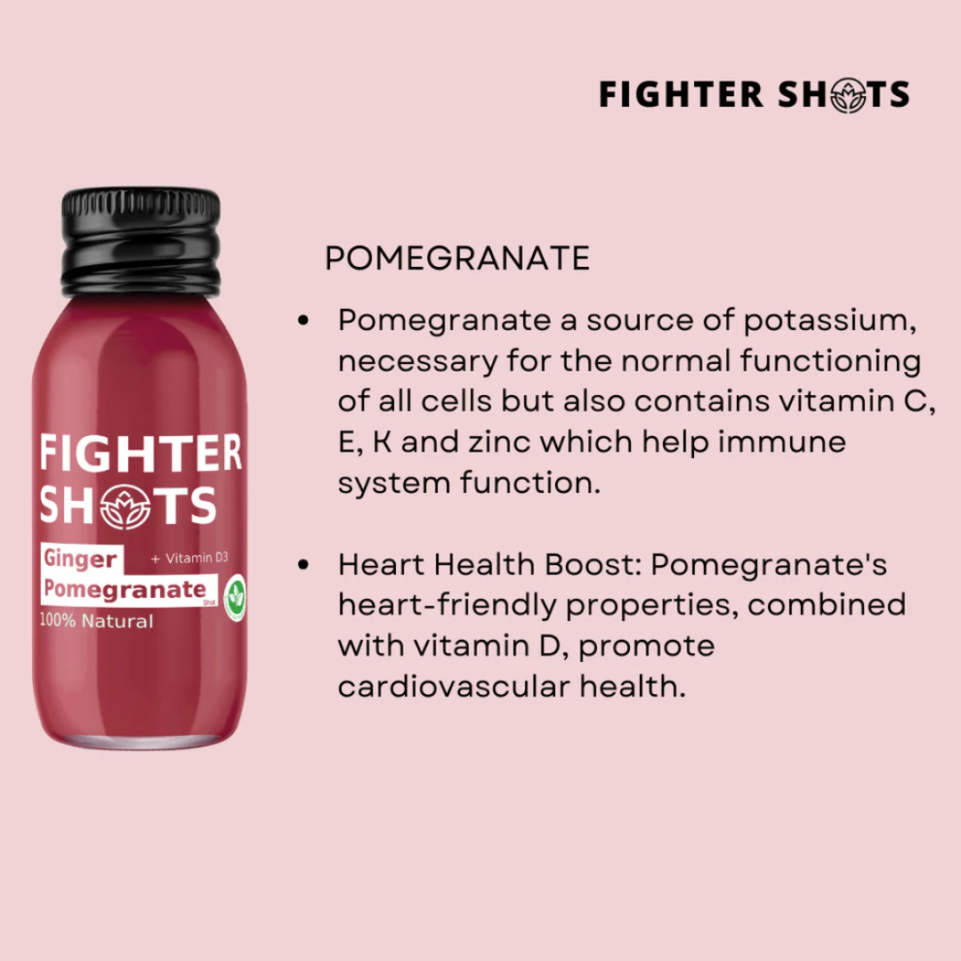 Fighter Shots 12x60ml Ginger Pomegranate