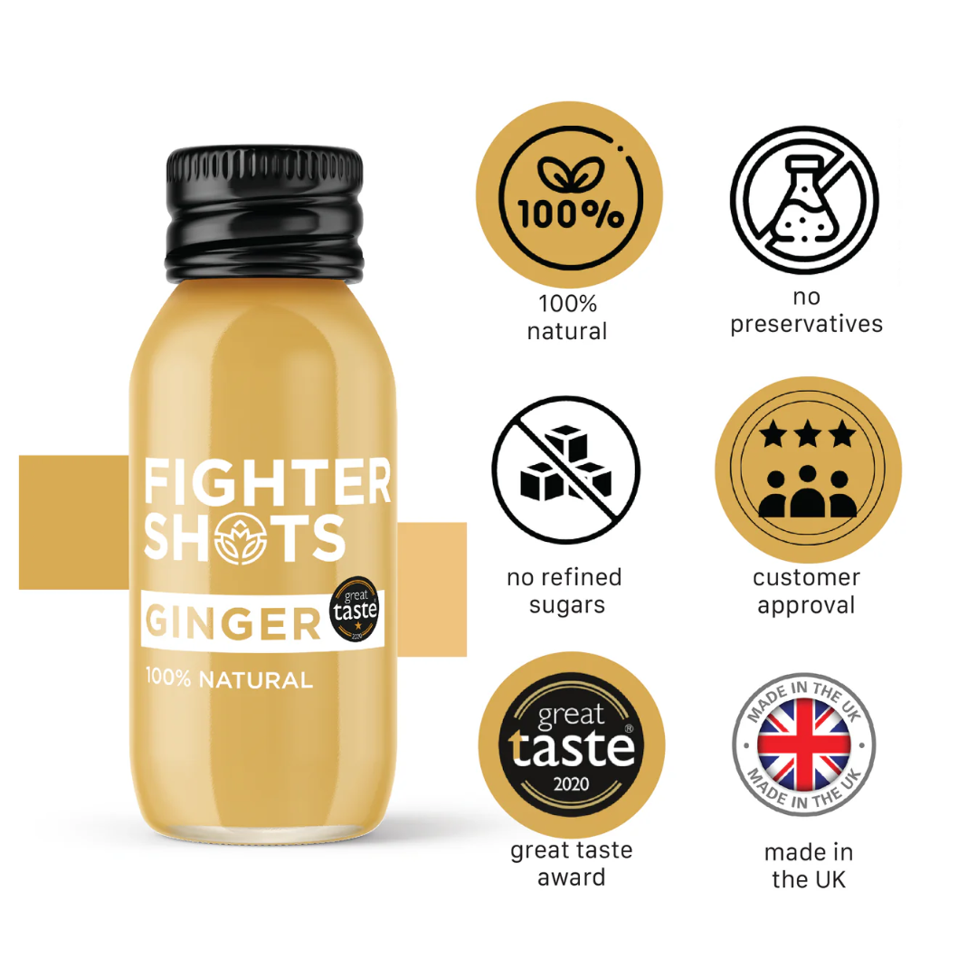 Fighter Shots 12x60ml Ginger