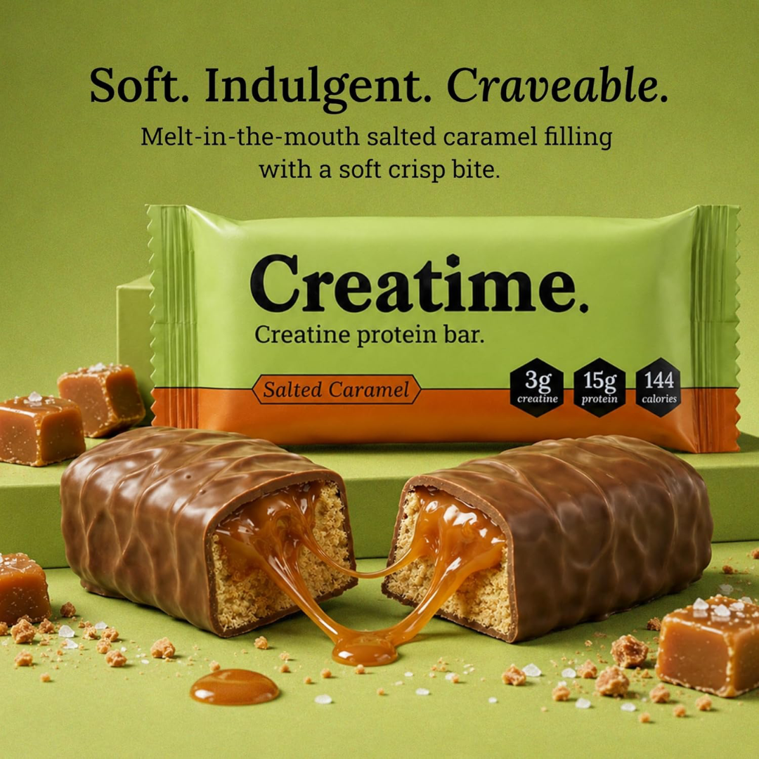 Creatime Creatine Protein Bar 12x50g Salted Caramel