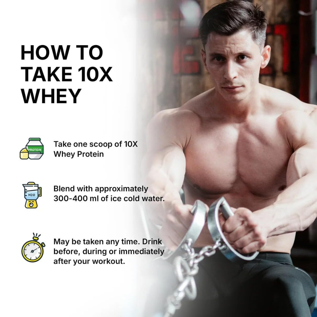 10X Athletic Whey Protein 700g Strawberry Milkshake
