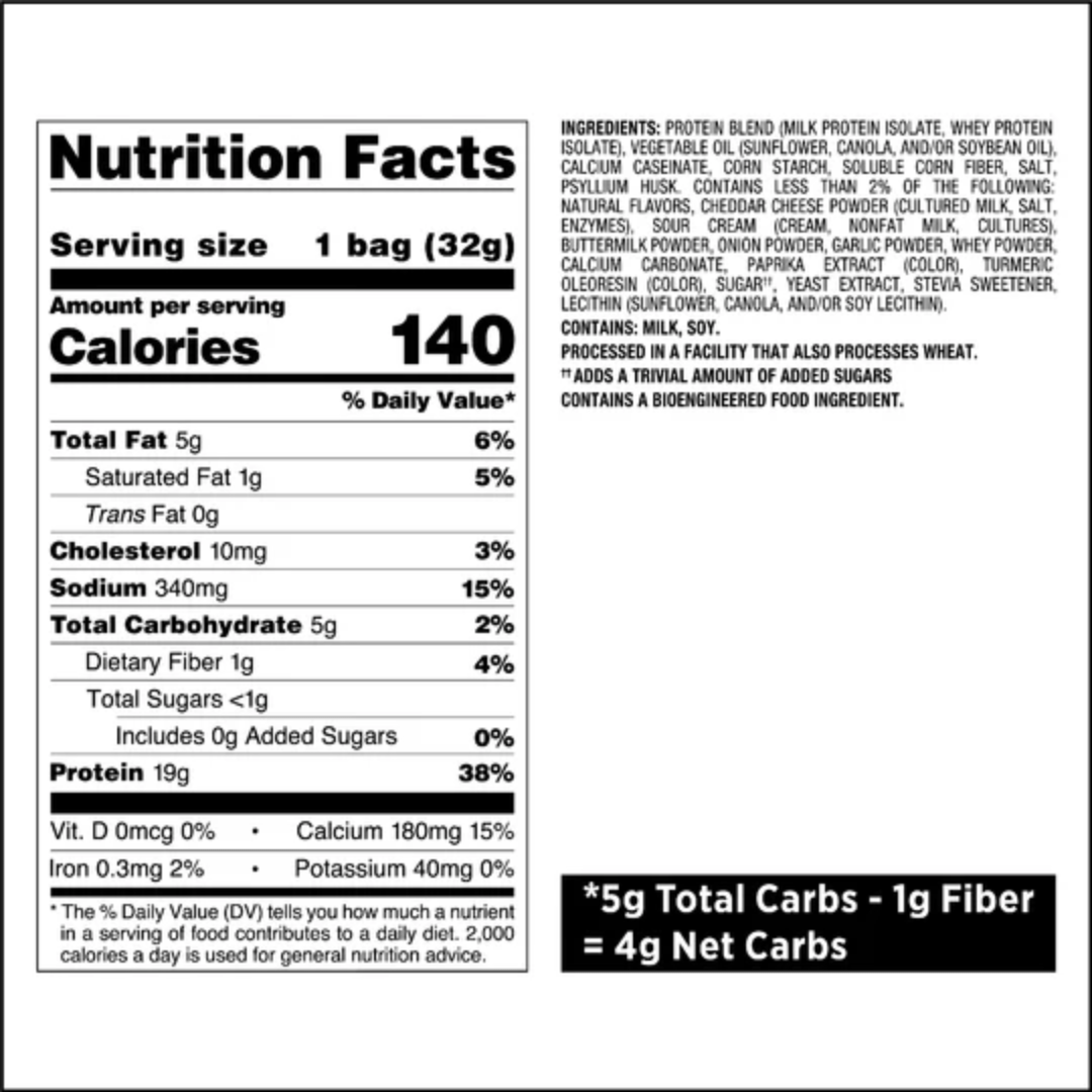 Quest Nutrition Protein Chips 8x32g Cheddar & Sour Cream