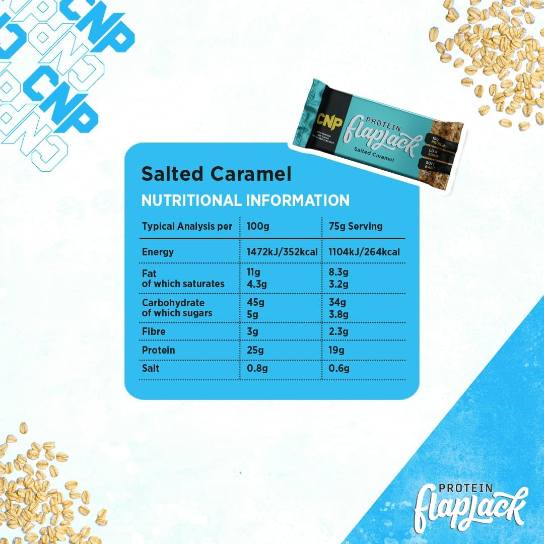 CNP Professional Protein Flapjack 12x75g Salted Caramel