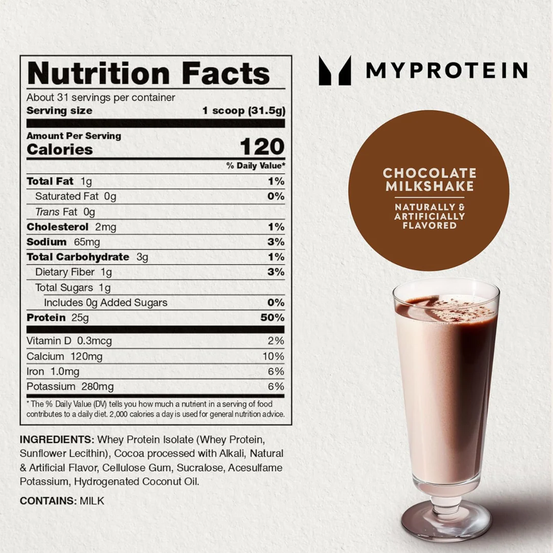 MyProtein Impact Whey Isolate 2.5kg Vanilla