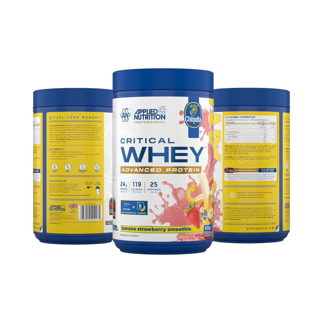 Applied Nutrition Critical Whey 825g Chiquita Banana & Strawberry
